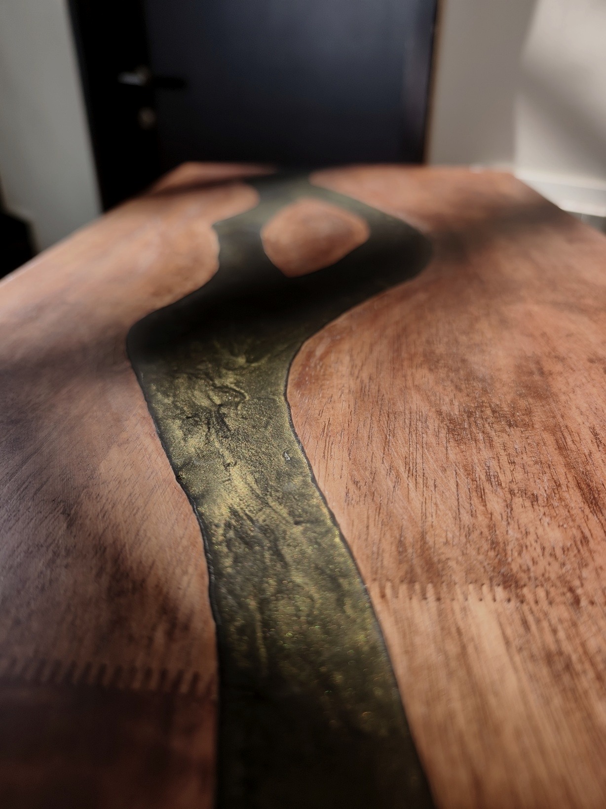 The Pebble Shoerack — epoxy river by Druvtara Studio