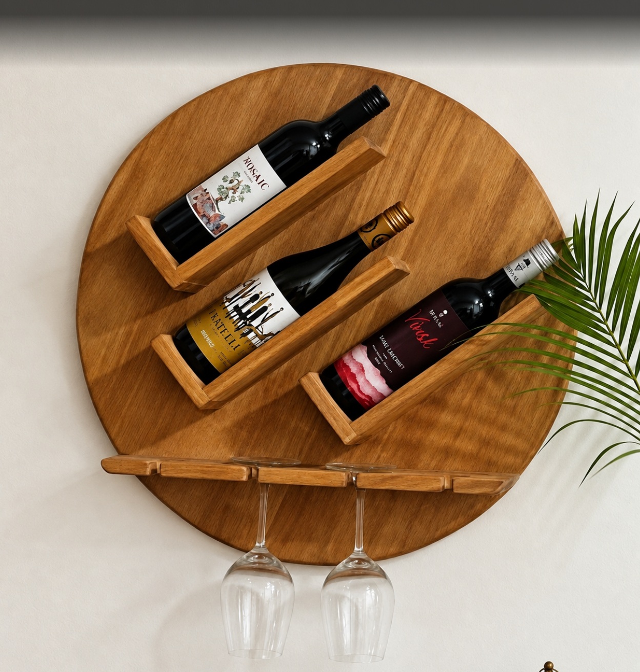 Custom wine rack by Druvtara Studio, in Parul Sood's home